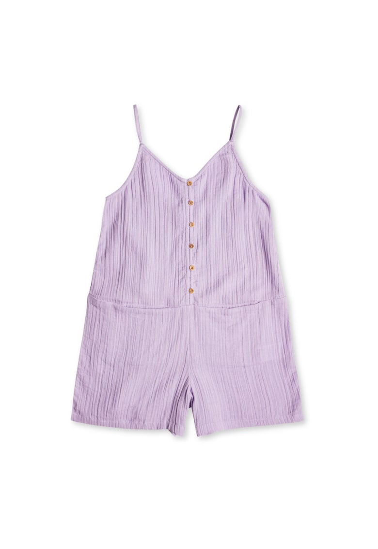 Oferte la Maiou  pentru fete - bumbac 100% - violet - fara maneci - cu buzunare -