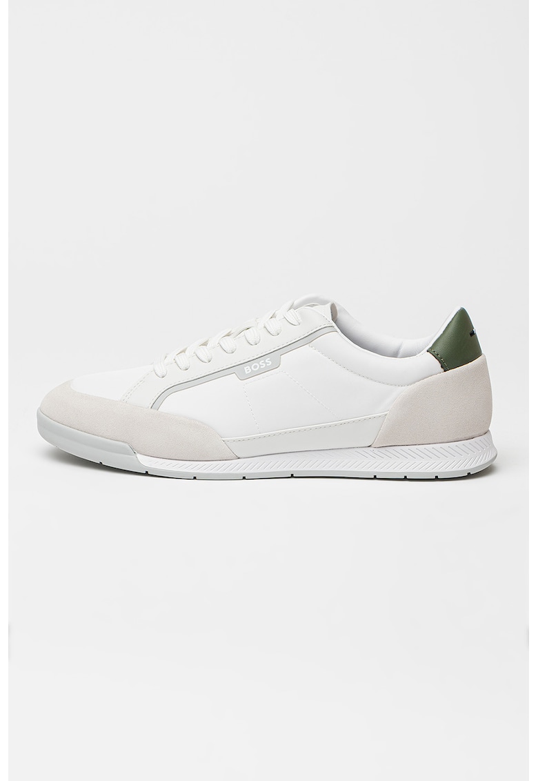 Oferte la Pantofi sport din material textill Nitan - Alb/Gri cenusiu/Alb murdar