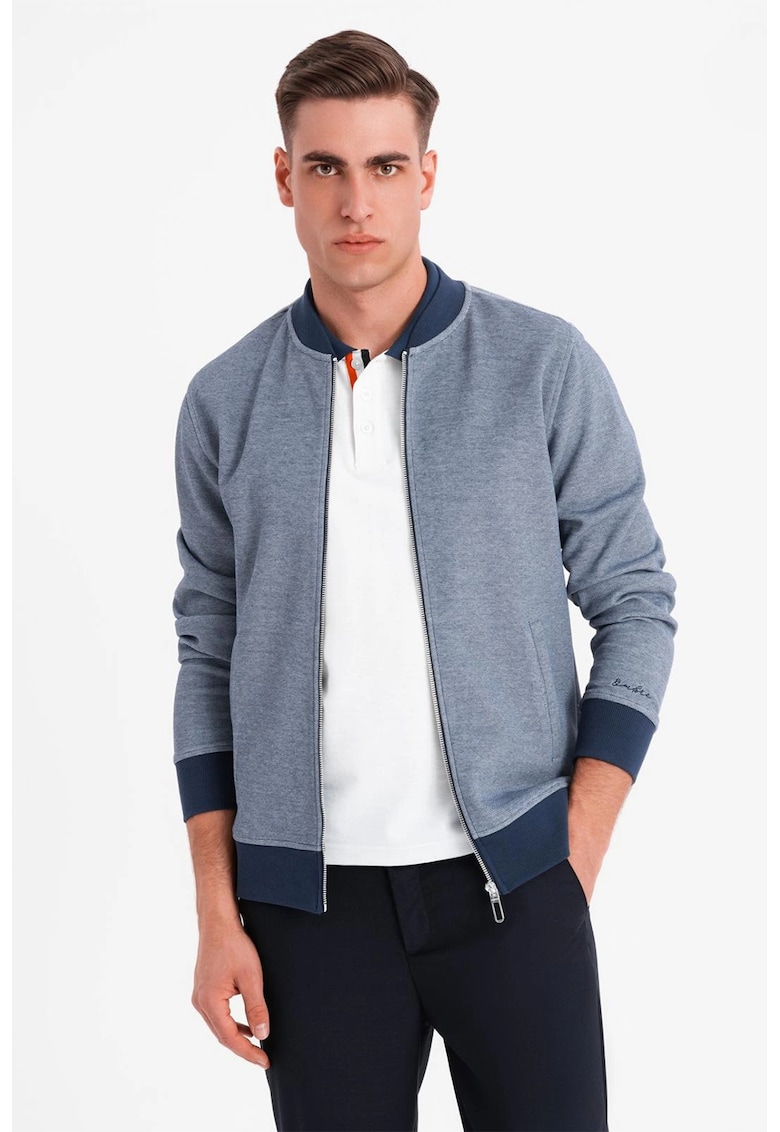 Oferte la Bluza de trening cu fermoar - Albastru prafuit
