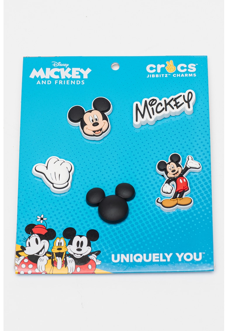 Talismane cu design Mickey Mouse - pentru saboti - Alb/Negru
