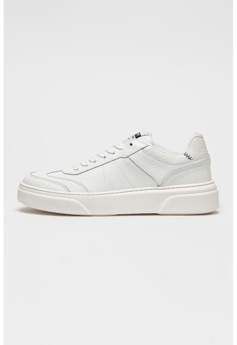 Oferte la Pantofi sport din piele cu garnituri din piele intoarsa Breakaway - Alb