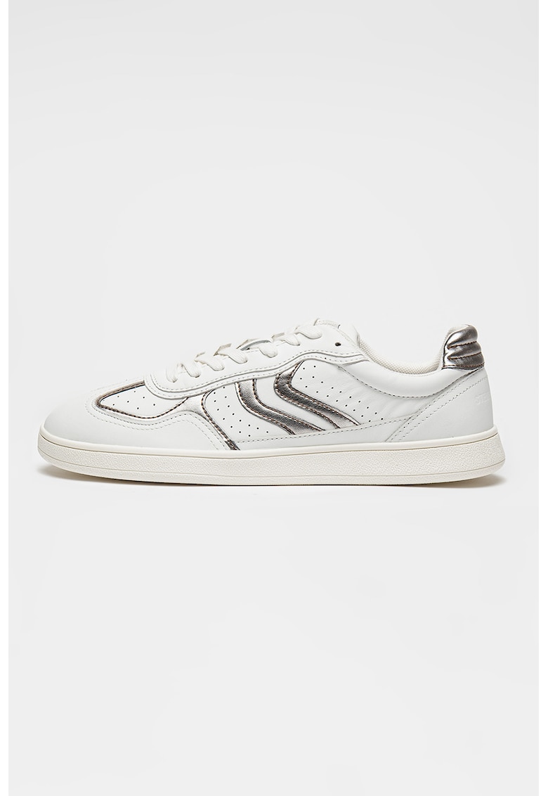 Oferte la Pantofi sport din piele Claymore - Alb/Argintiu