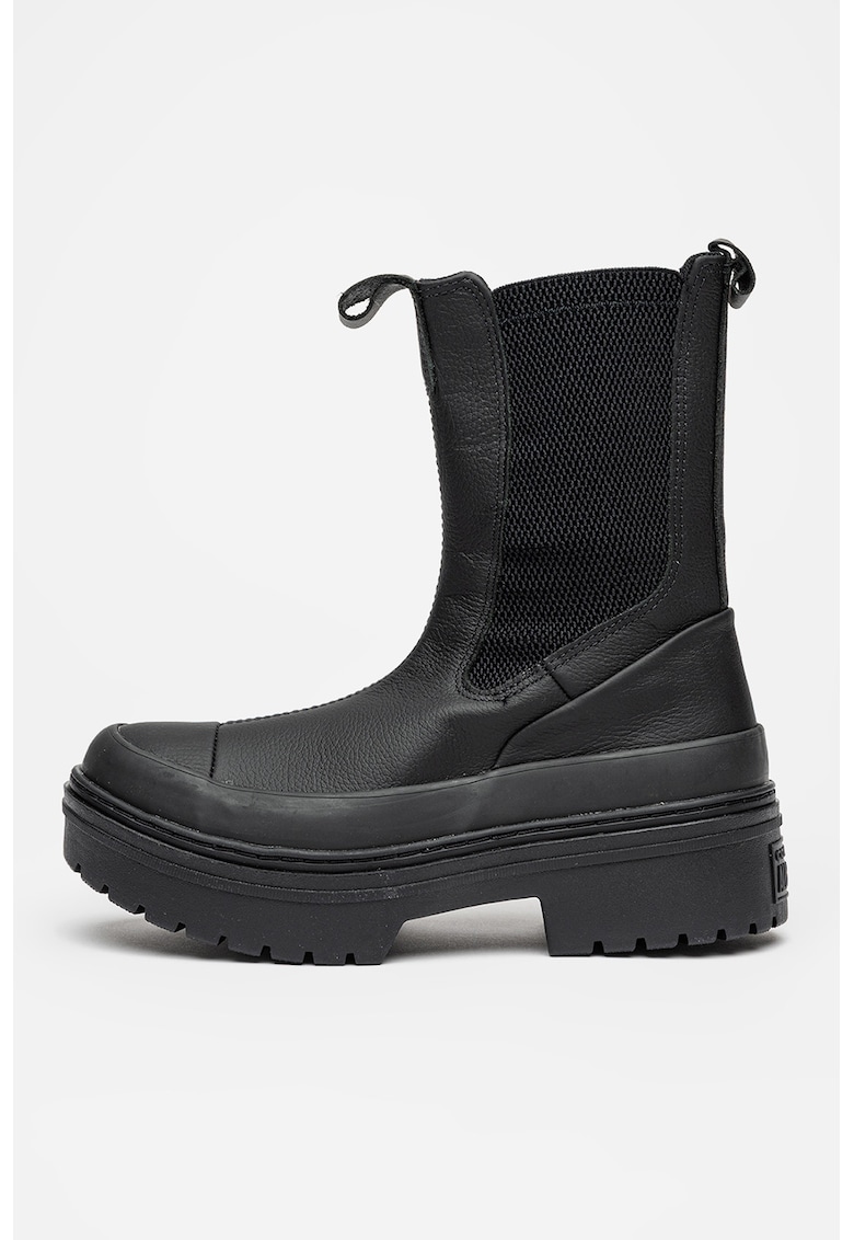 Oferte la Ghete Chelsea din piele Chuck Taylor All Star - Negru