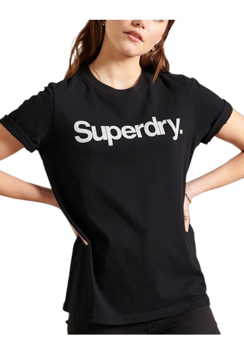 Oferte la Tricou cu decolteu la baza gatului si logo -