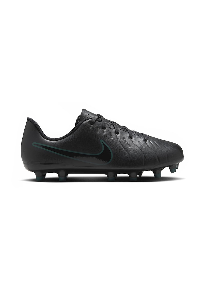Oferte la Pantofi de piele ecologica cu crampoane pentru fotbal Legend 10 Club - Negru stins