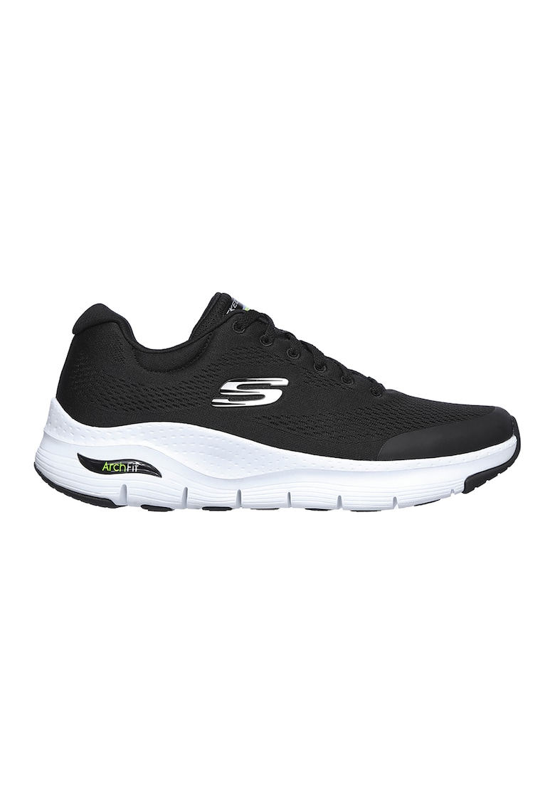 Oferte la Pantofi sport din textil cu insertii de material sintetic Arch Fit - Alb/Negru