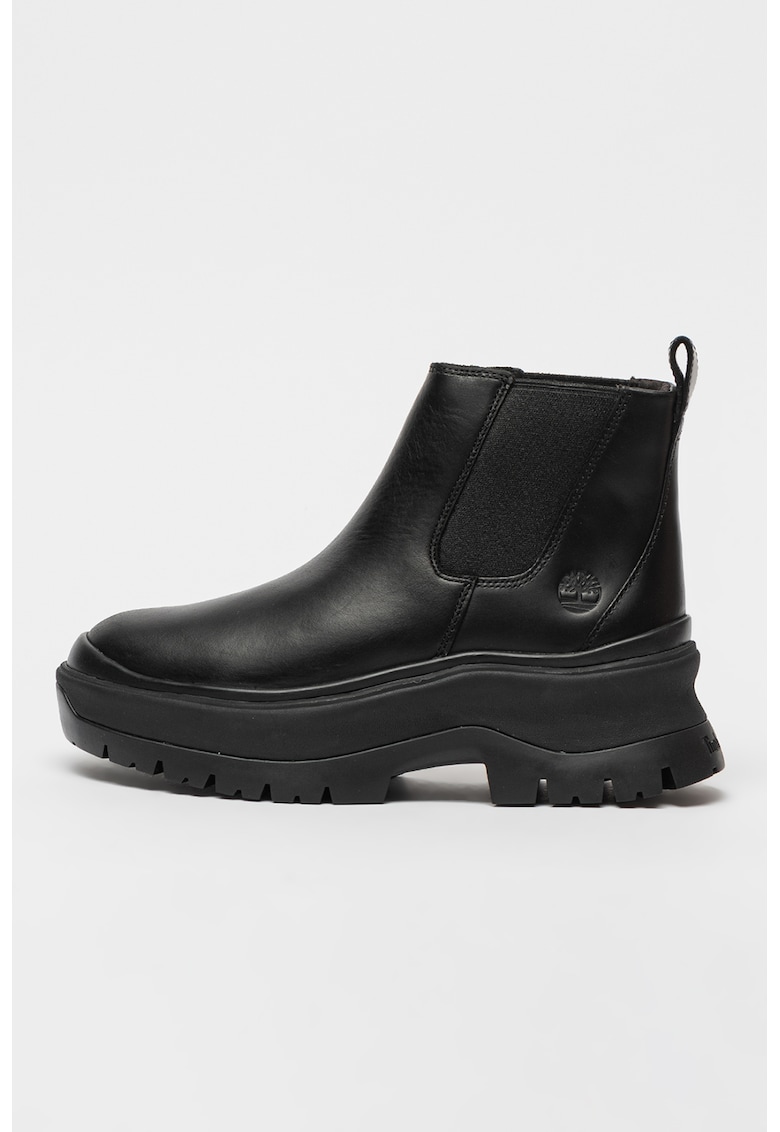 Oferte la Ghete Chelsea de piele Roxie Lane - Negru