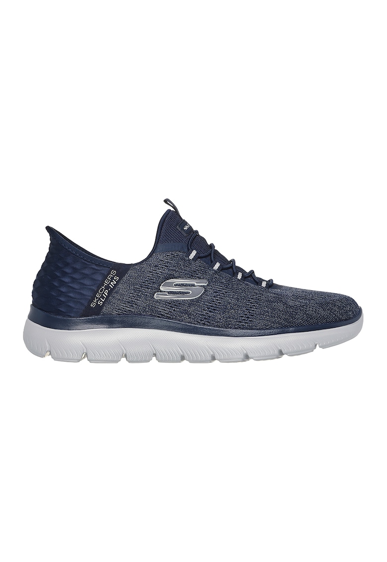 Oferte la Pantofi sport de plasa cu logo - Bleumarin