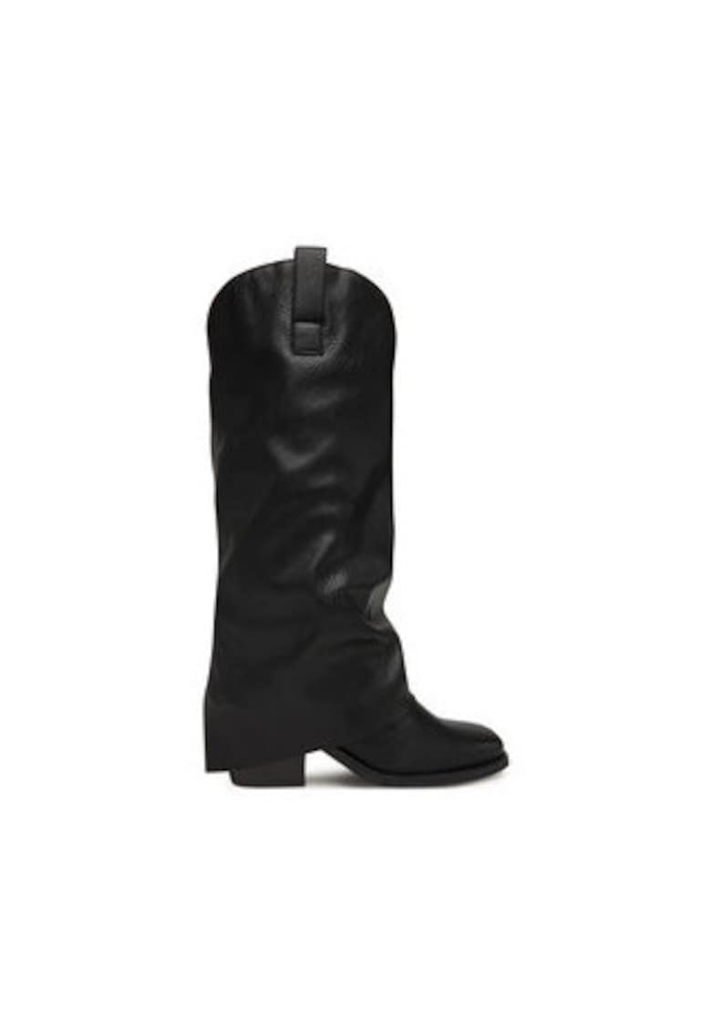 Oferte la Cizme dama -  piele ecologica - negru