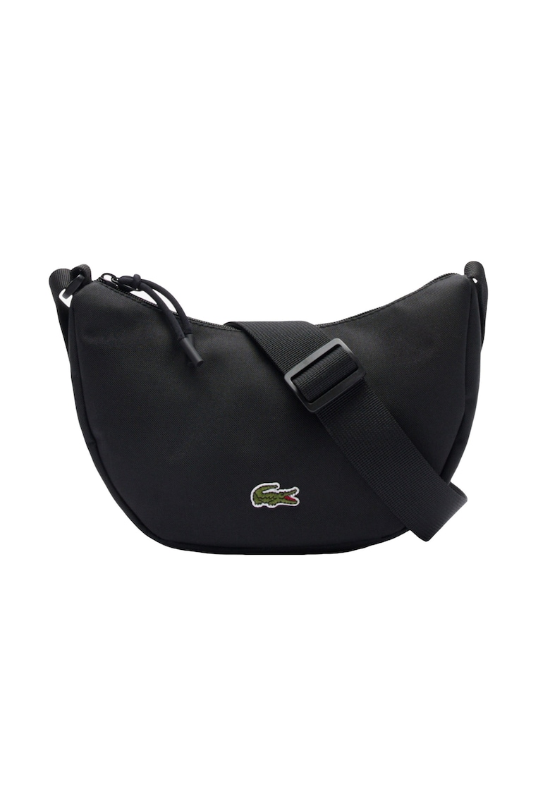 Oferte la Geanta unisex in forma de semiluna cu logo - Negru