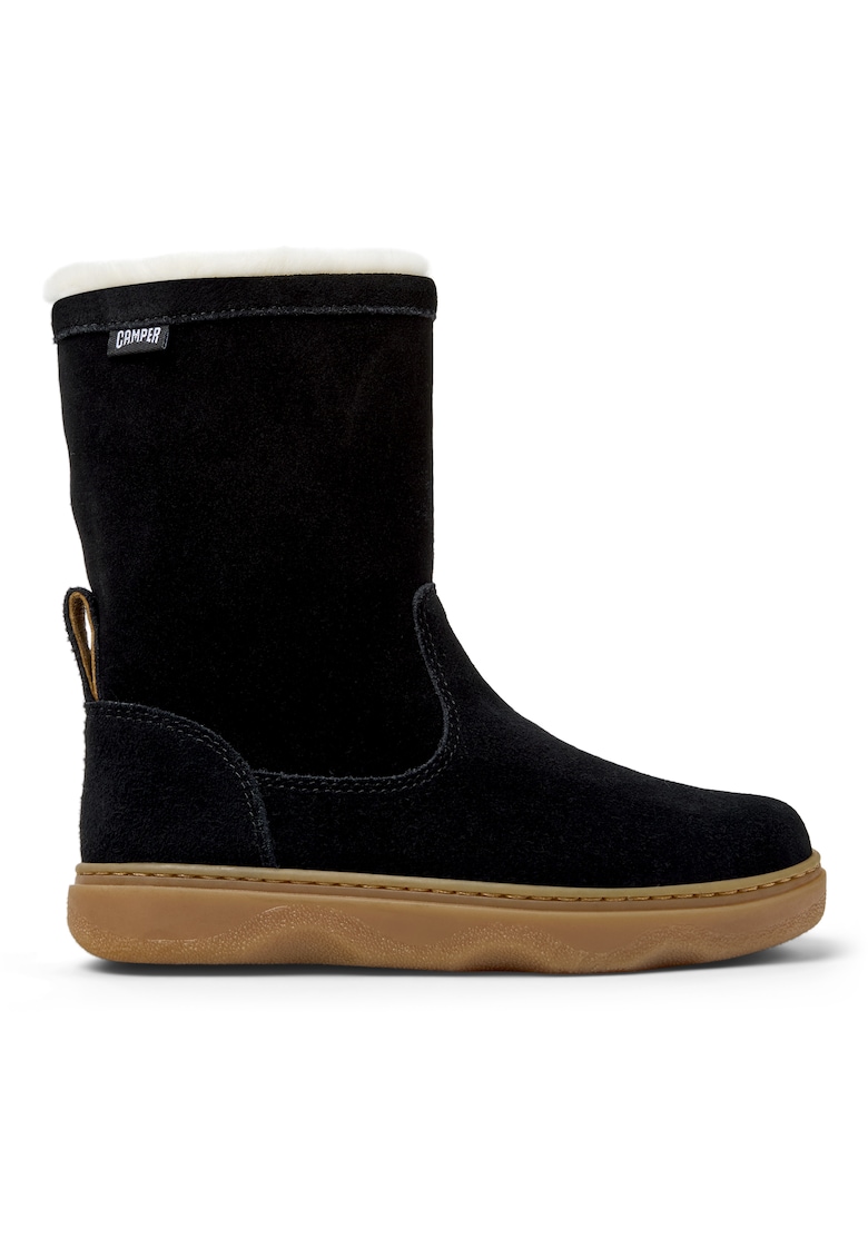 Oferte la Cizme medii de piele intoarsa Kiddon 8461 - Alb fildes/Negru