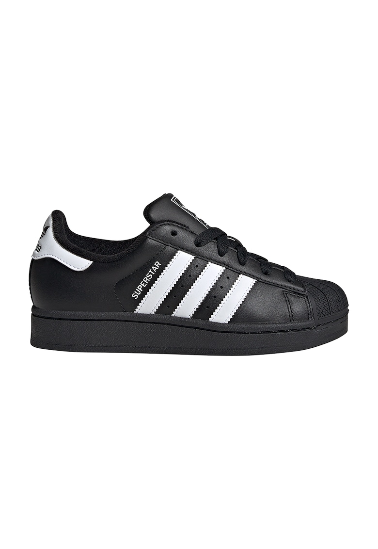 Oferte la Pantofi sport low-cut Superstar II din piele si piele ecologica - Negru