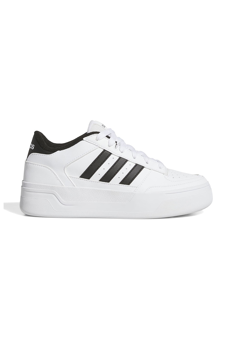 Oferte la Pantofi sport Break Star flatform de piele ecologica - Negru/Alb optic