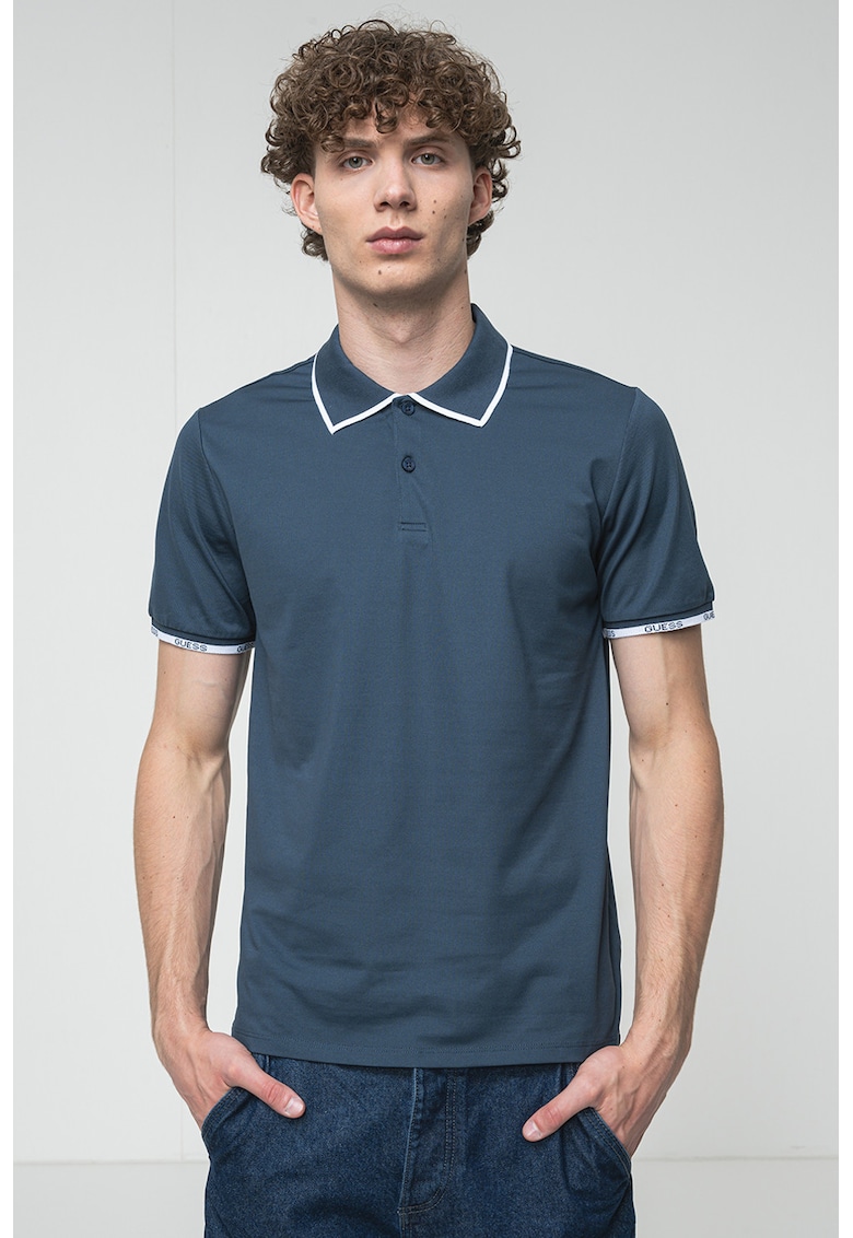 Oferte la Tricou polo slim fit - Bleumarin