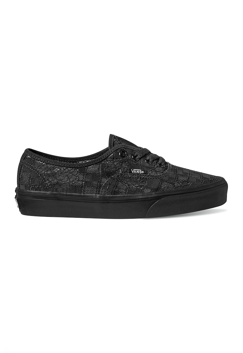 Oferte la Tenisi low cut cu imprimeu - Negru