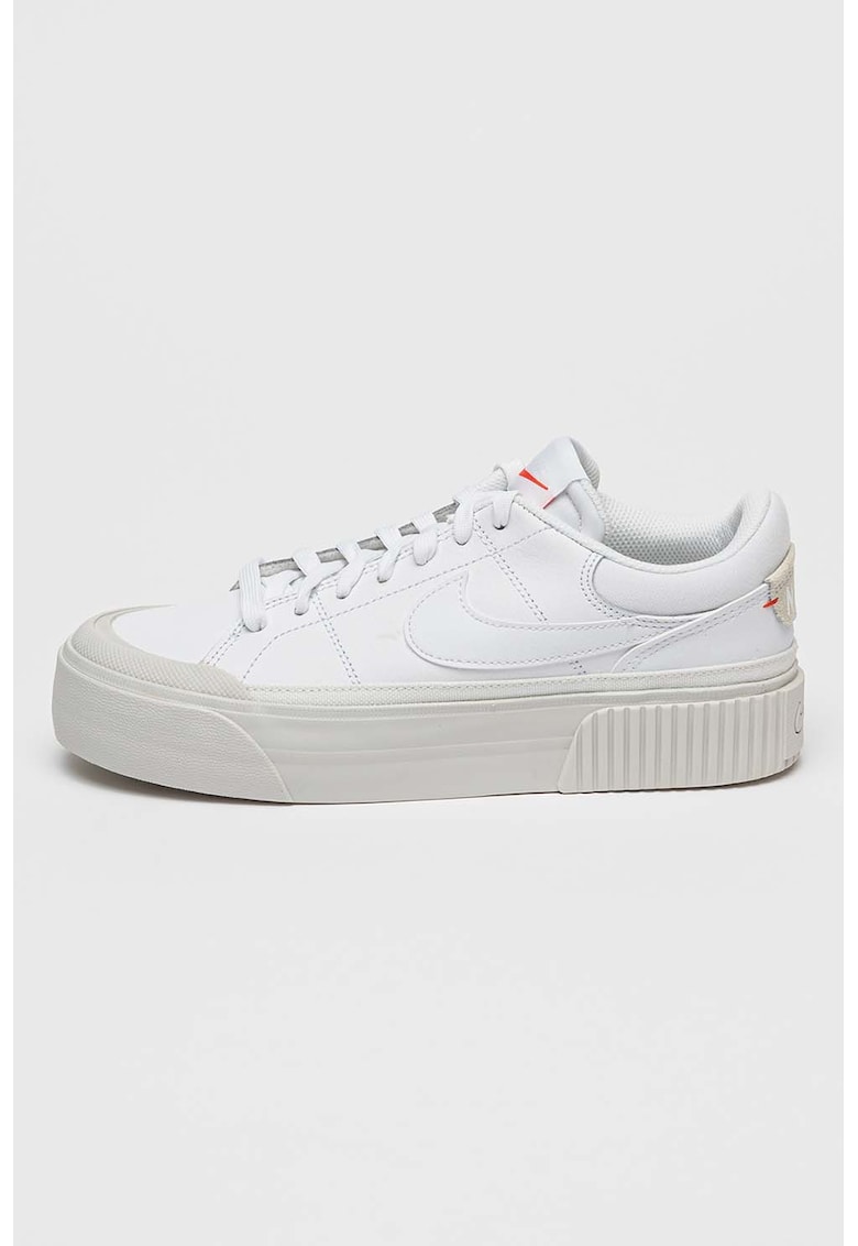 Oferte la Pantofi sport Court Legacy din piele si piele ecologica - Alb optic/Alb murdar