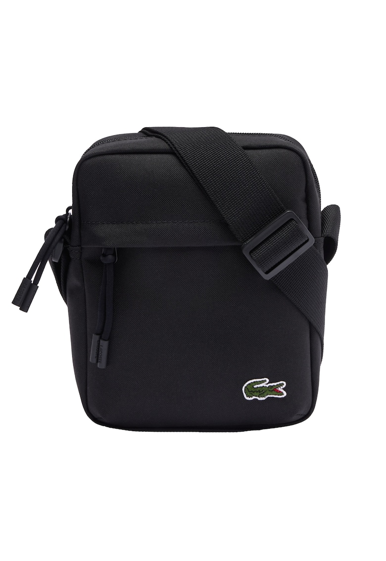 Oferte la Geanta crossbody cu detaliu brodat si model unisex - Negru