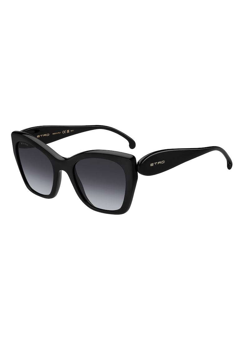 Oferte la Ochelari de soare cat-eye cu lentile in degrade - Negru