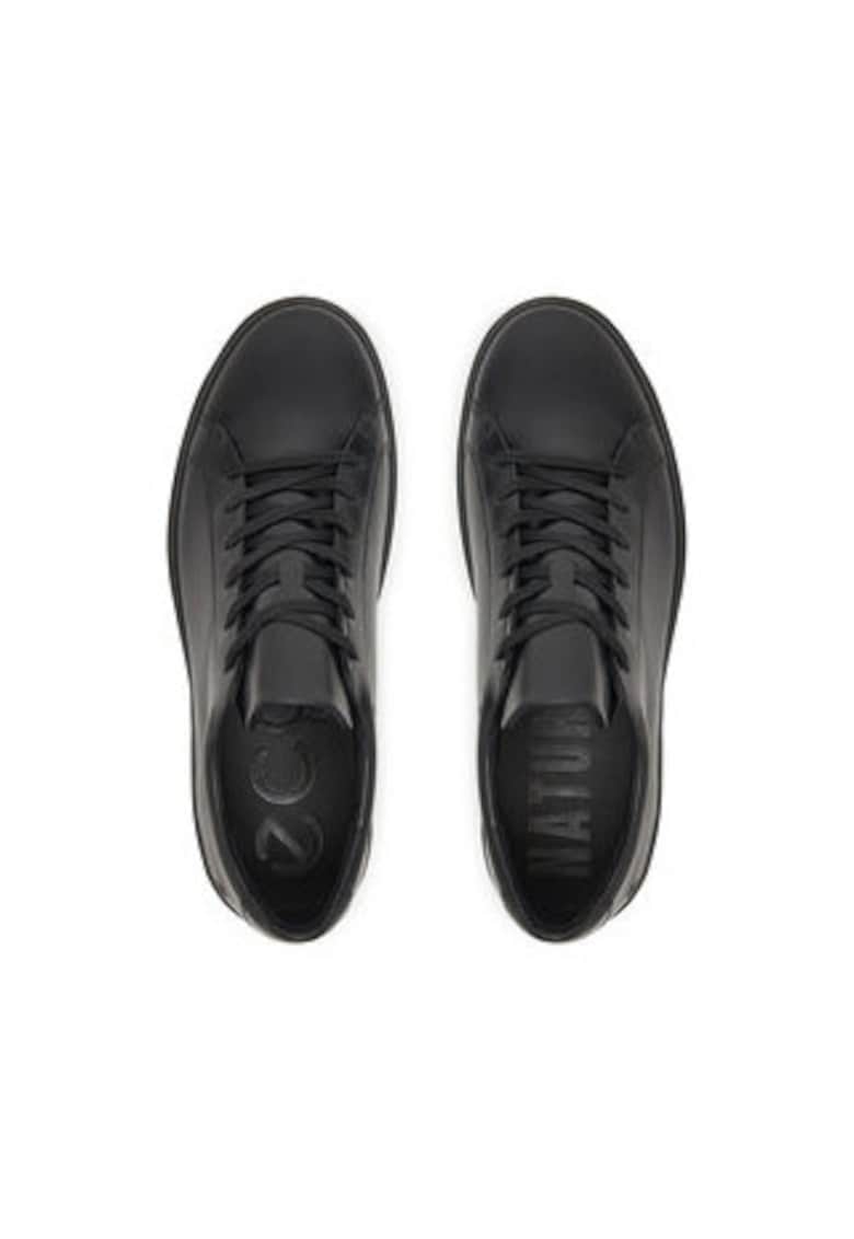 Oferte la Tenisi barbati 305538161 -  Piele naturala - Negru