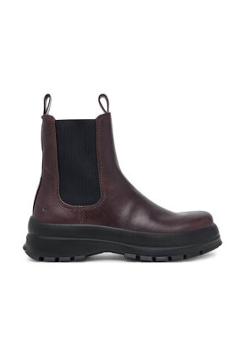 Oferte la Ghete dama -  Chelsea - piele naturala - visiniu