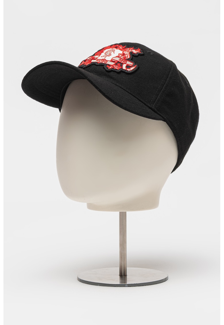 Oferte la Sapca baseball in carouri cu logo brodat - Rosu/Negru/Alb optic