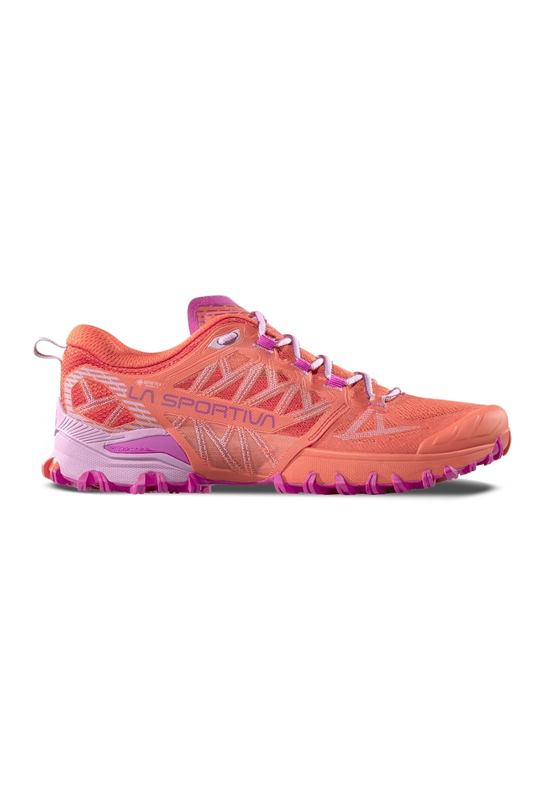 Oferte la Pantofi Bushido III GTX cu logo pentru alergare trail - Fucsia/Roz somon