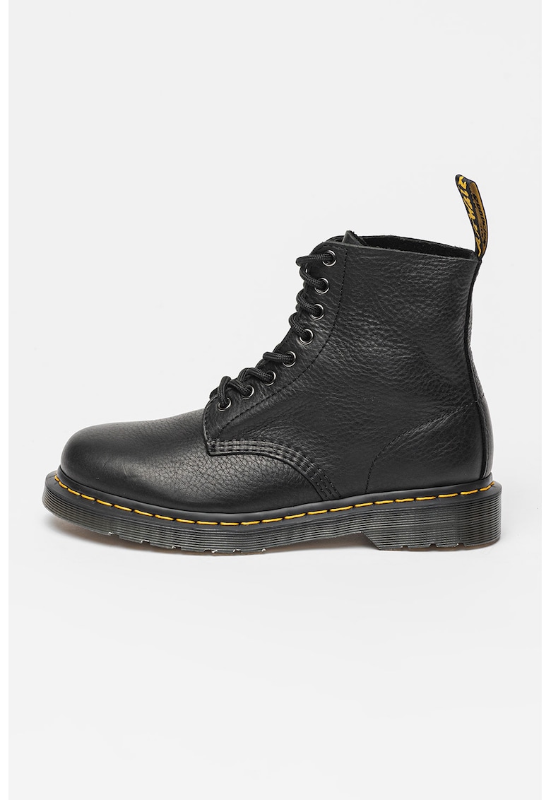Oferte la Ghete unisex de piele cu sireturi 1460 Pascal - Negru