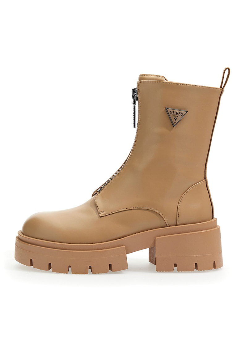 Oferte la Ghete cu fermoar si aspect masiv - Caramel