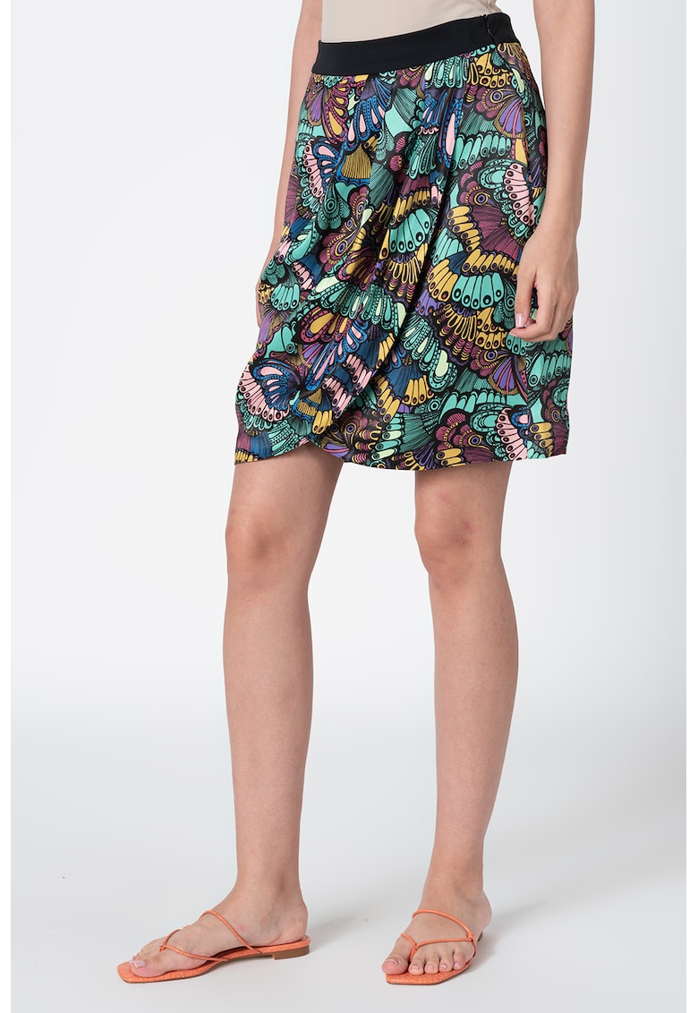 Oferte la Fusta lalea cu talie elastica - Multicolor