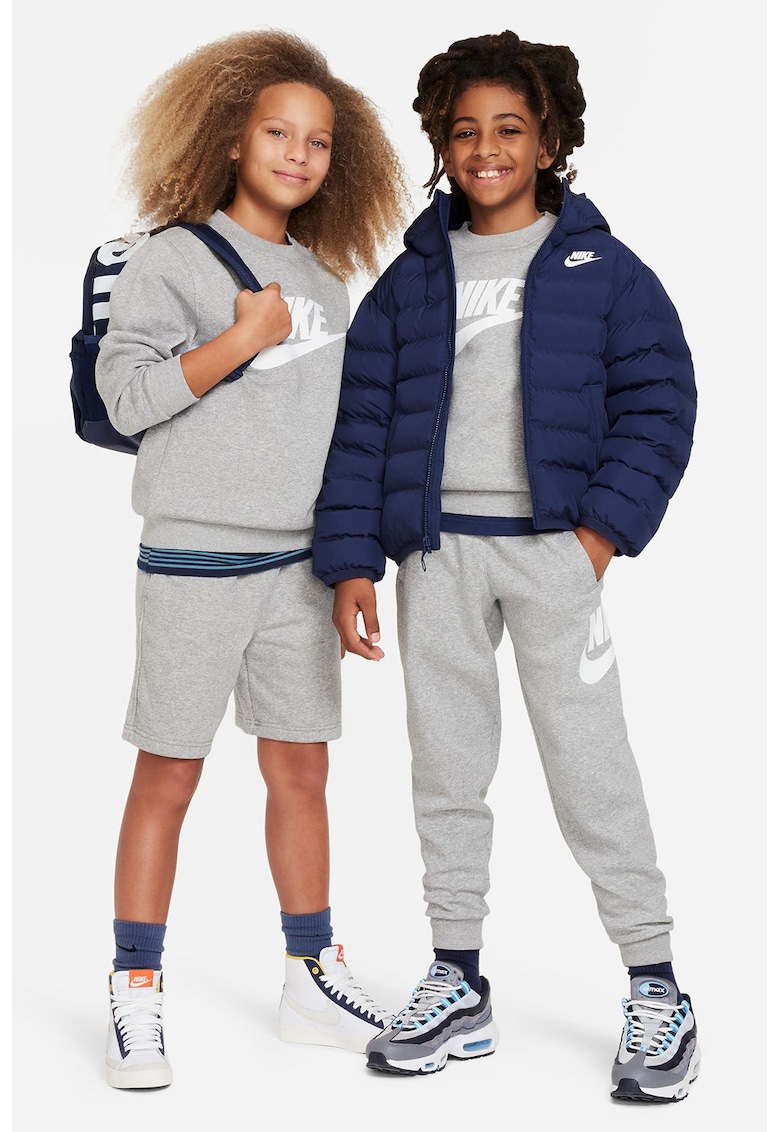 Oferte la Bluza de trening din amestec de bumbac cu logo Club - Alb/Gri melange