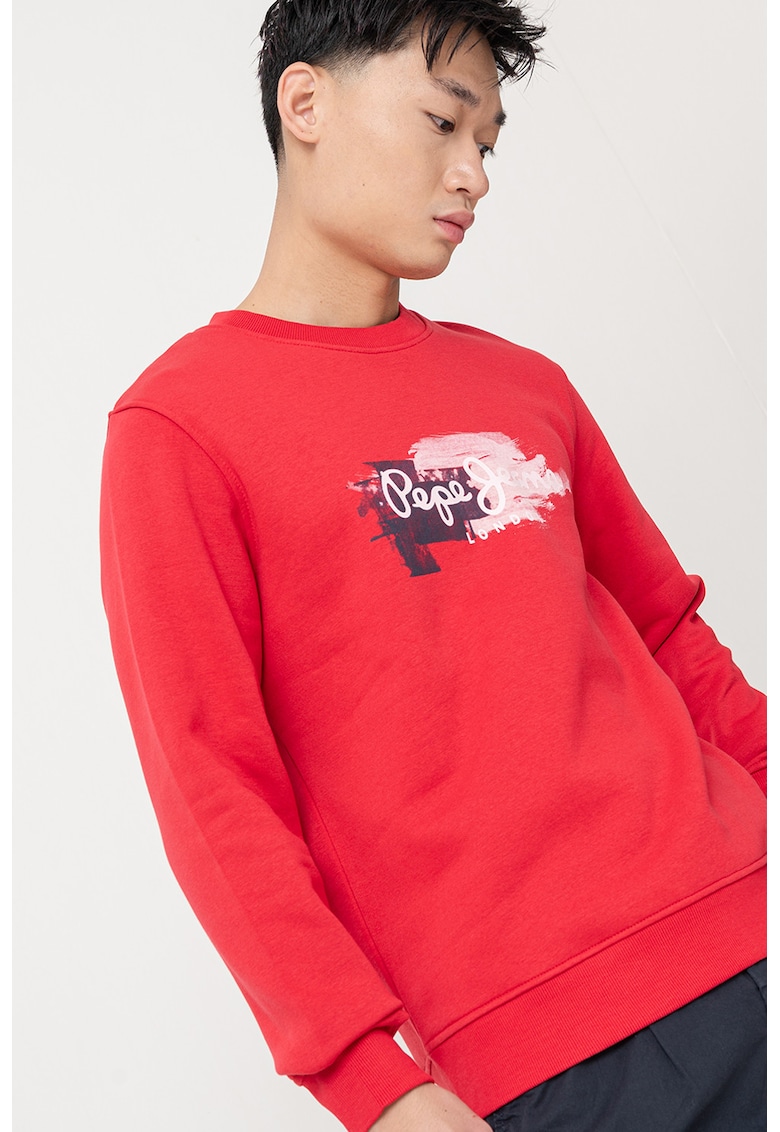 Oferte la Bluza de trening cu imprimeu logo - Rosu