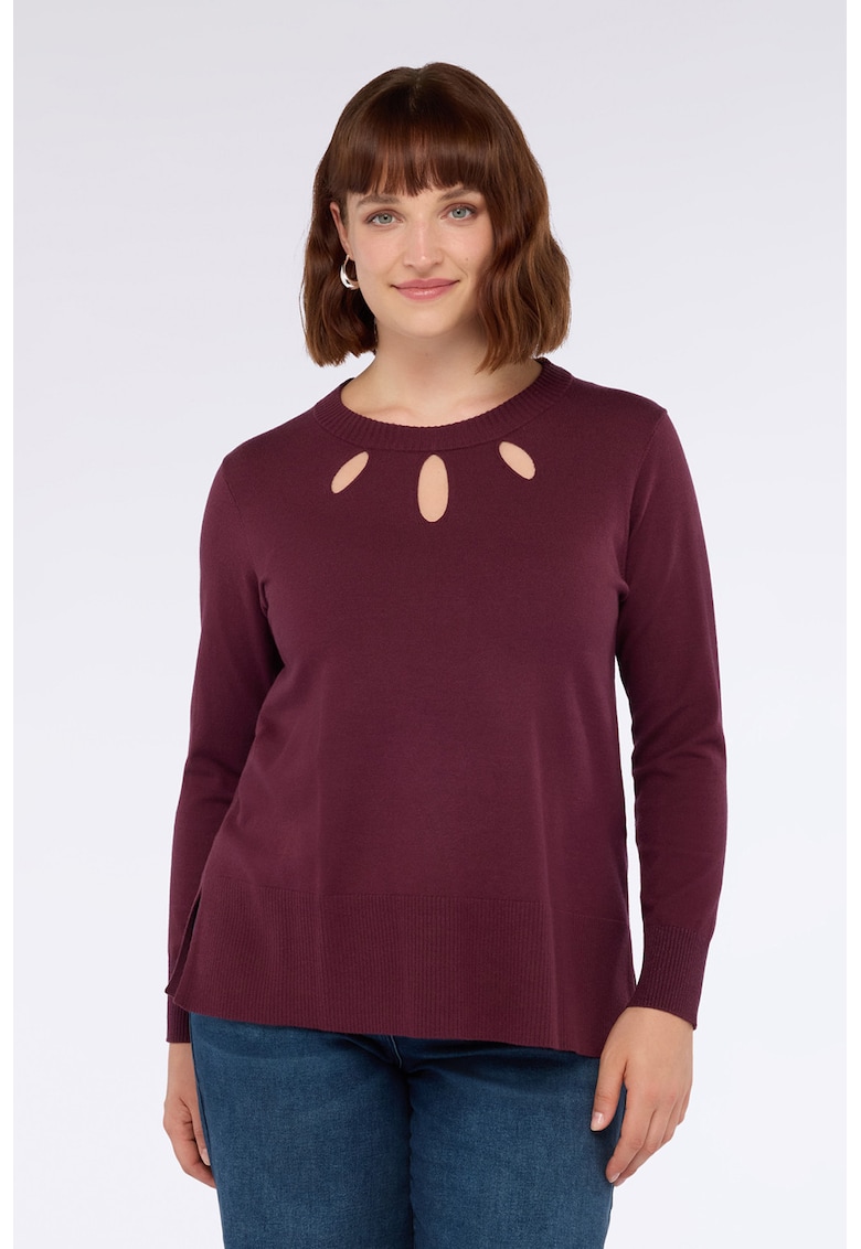 Oferte la Pulover cu decupaje - Violet tyrian