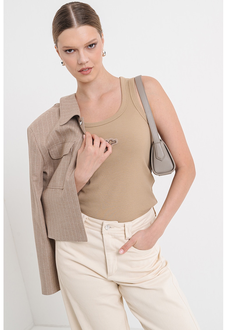 Top cu logo Ematite - Bej inchis