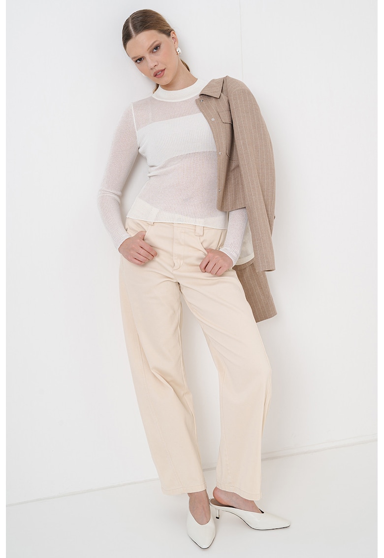 Oferte la Pulover slim fit Slumy - Alb murdar