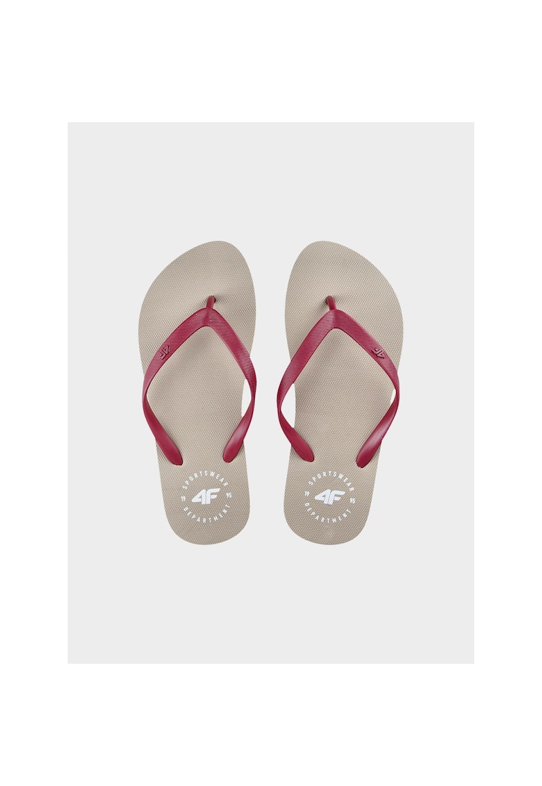 Oferte la Slapi pentru copii  4FJRMM00FFLIM141-83S - pentru baieti - curele de cauciuc - talpa moale - bej/rosu