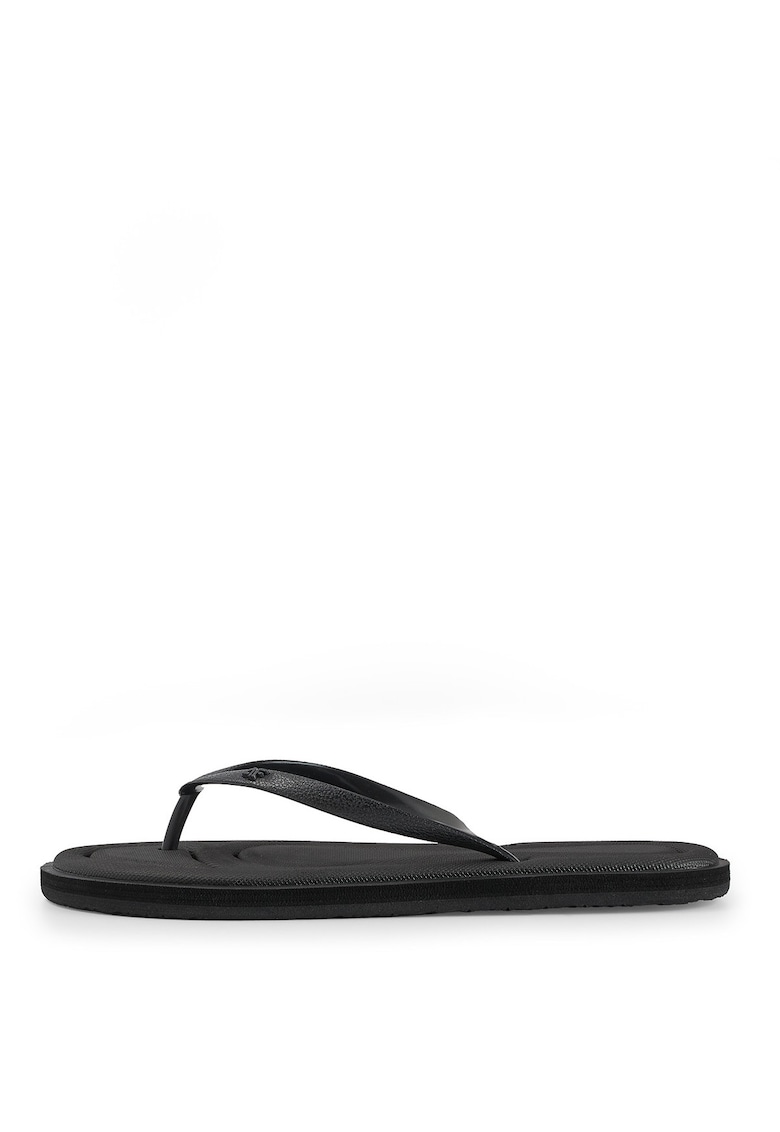 Oferte la Slapi Japonezi Sportstyle Femei  Negru Intens - Marime 36 - Talpa Moale si Amortizare - Material Cauciuc - Casual Confort 2023