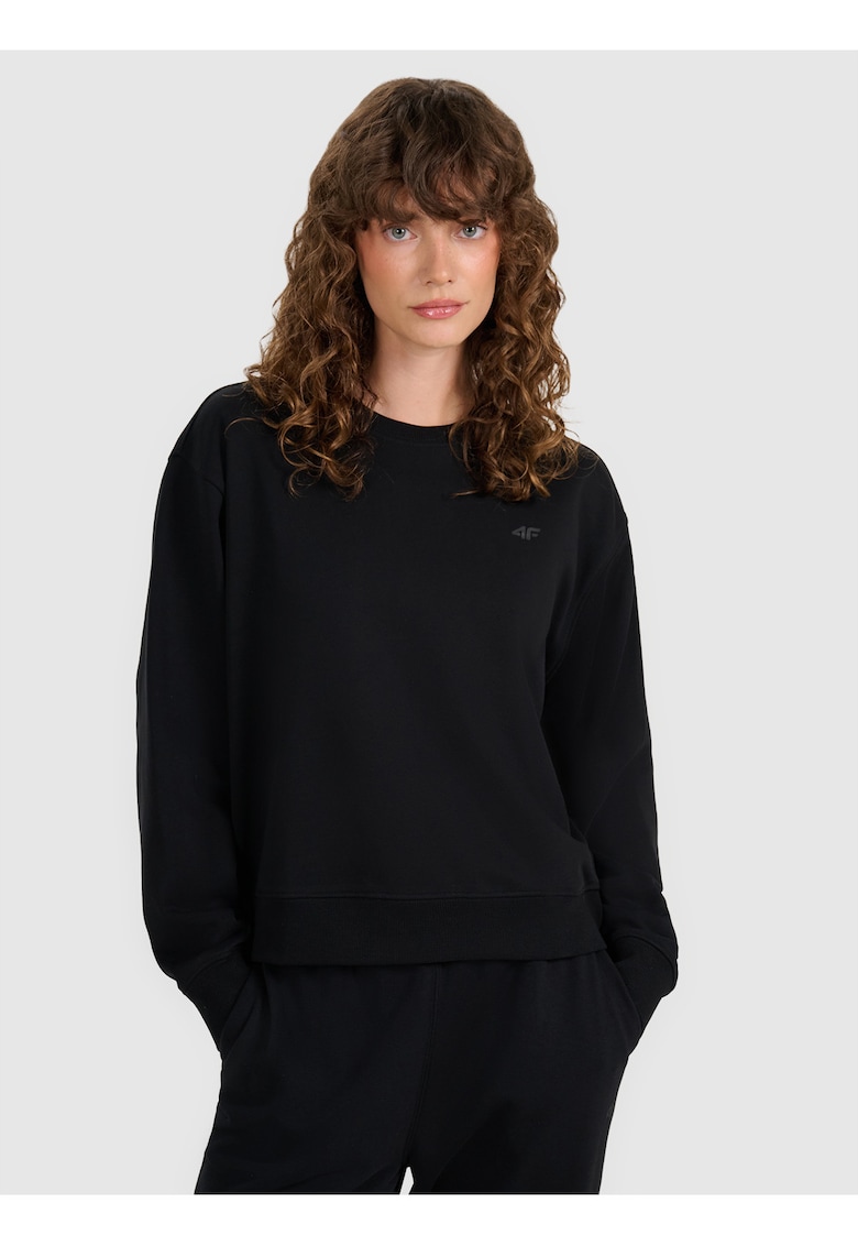 Oferte la Hanorac dama  negru - fara fermoar - fara gluga - bumbac