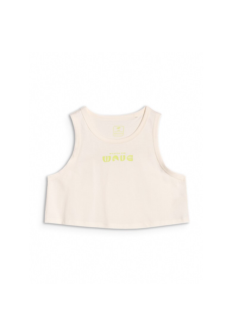 Oferte la Top scurt  imprimeu - alb - 100% bumbac - pentru fete