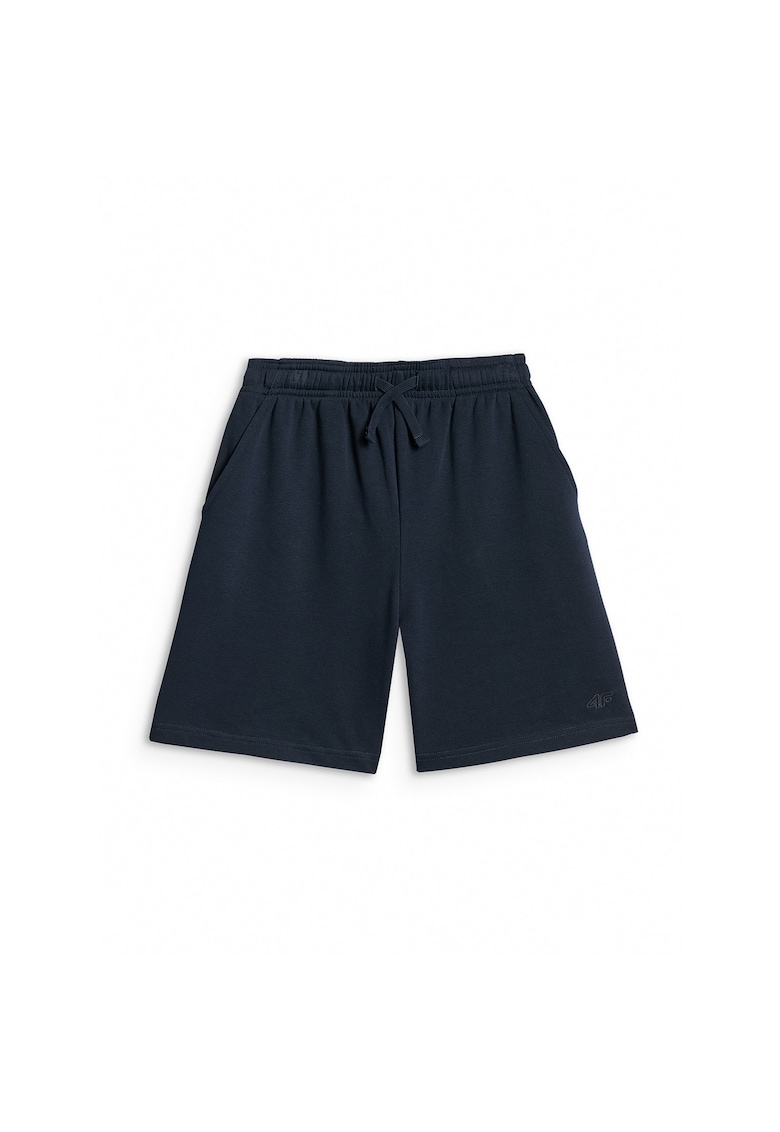 Oferte la Pantaloni sport copii -  bleumarin - croiala supradimensionata - 80% bumbac - pantaloni scurti