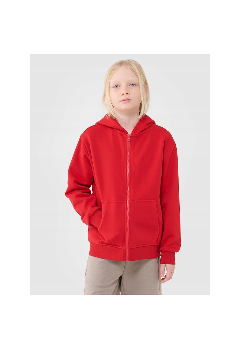 Oferte la Hanorac baieti  rosu - bumbac 78% - poliester 22% - croiala supradimensionata - gluga integrata