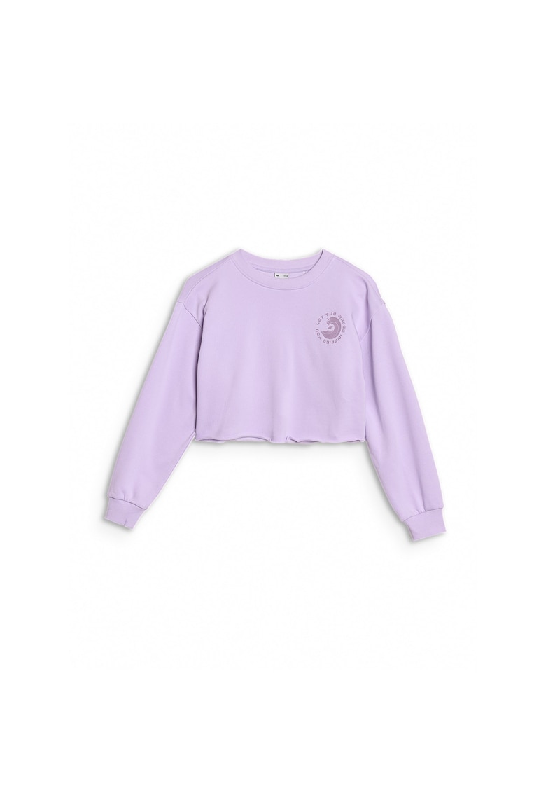 Oferte la Hanorac fete -  Let the Waves Inspire You - Bumbac/Poliester - Violet