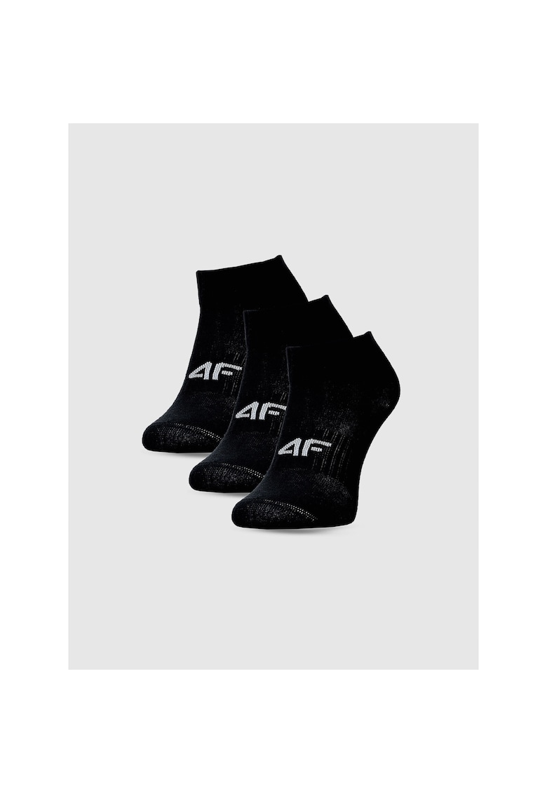 Oferte la Sosete  pentru fete - set de 3 - negre - bumbac - stil sportiv