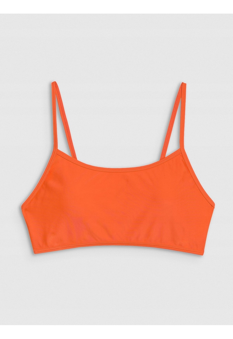 Oferte la Sutien de bikini  portocaliu - material elastic - cupe detasabile - sintetic