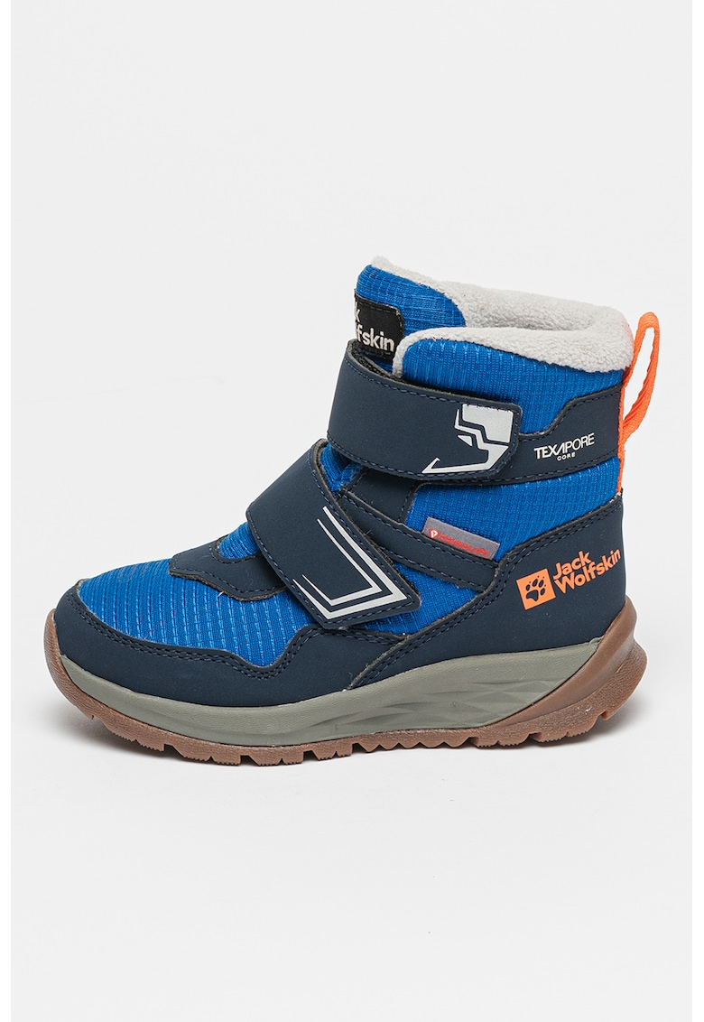 Oferte la Ghete cu velcro si garnituri textile - Albastru
