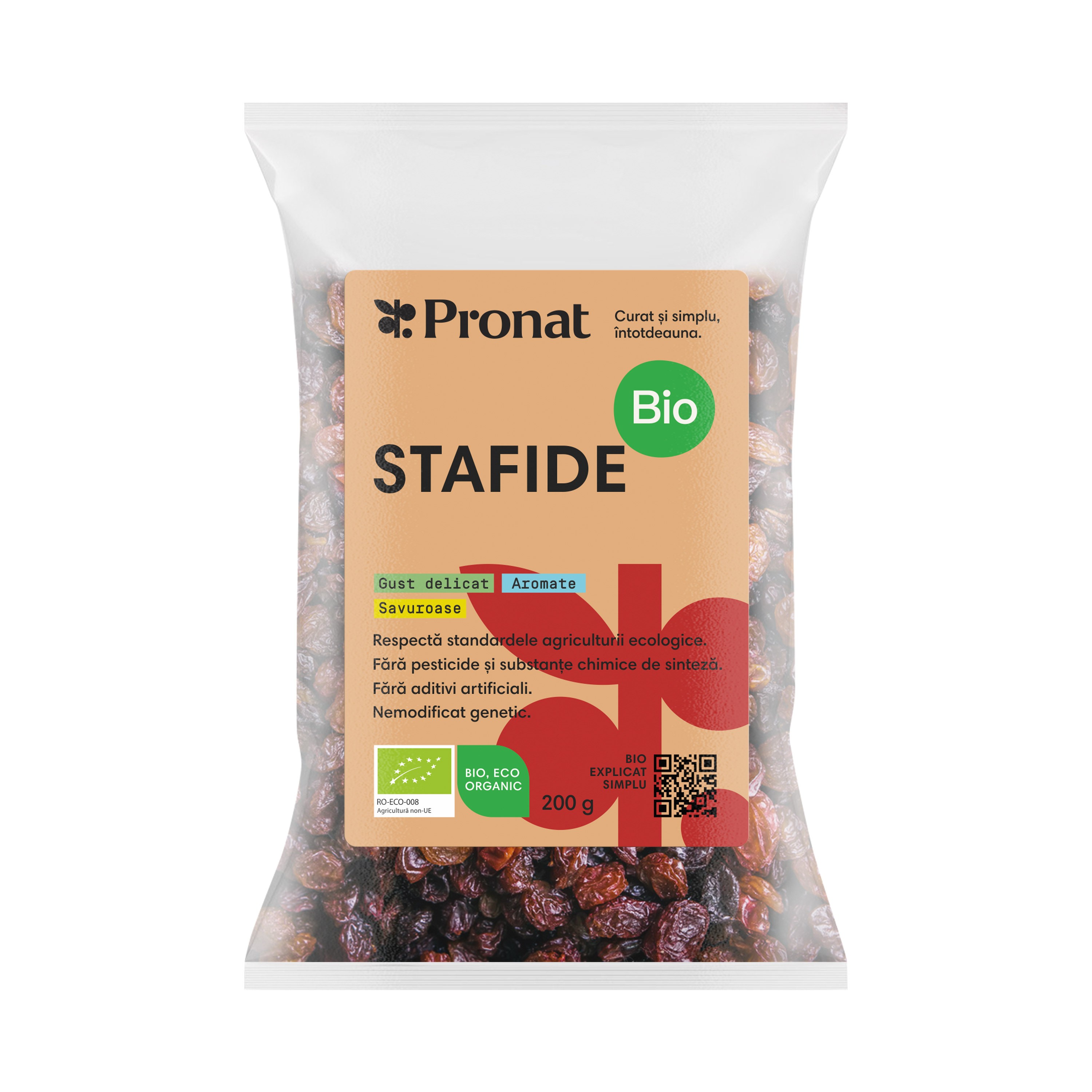 Oferte la Stafide bio, 200g Pronat
