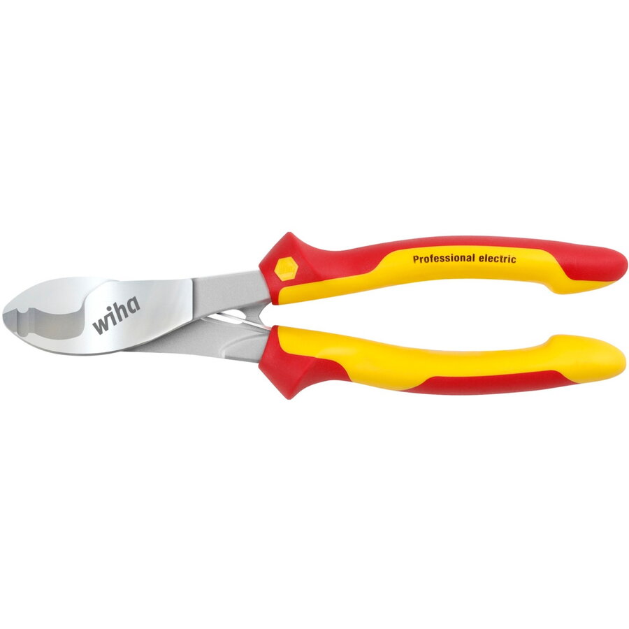 Oferte la cable cutter Professional electric, 210mm (red/yellow, with opening spring that can be switched on/off)