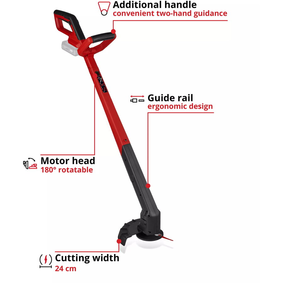 Oferte la Masina de tuns iarba Power X-Change Akku-Rasentrimmer GC-CT 18/2411 Li P-Solo, 18Volt (rot/schwarz, ohne Akku und Ladegerät)