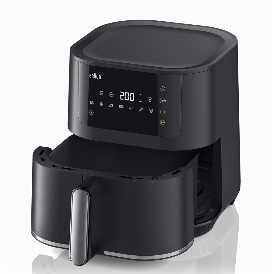 Oferte la Braun Houshold hot air fryer MultiFry 5, HF 5034I (black, 1,700 watts, basket 6.0 liters)