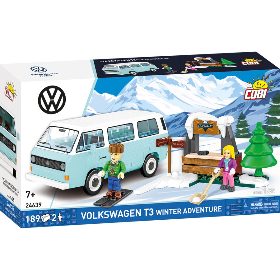 Oferte la Set de Construit Volkswagen T3 Aventura de Iarna 189 Piese Varsta 7 Ani+ Multicolor