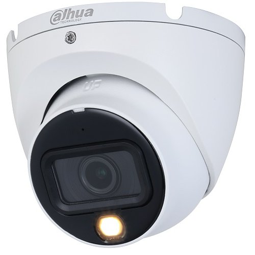 Oferte la Camera HDCVI Dahua HAC-HDW1500TLM-IL-A-0280B-S2, 5MP, lentila 2.8mm, Smart Dual Light 20m, microfon, IP67